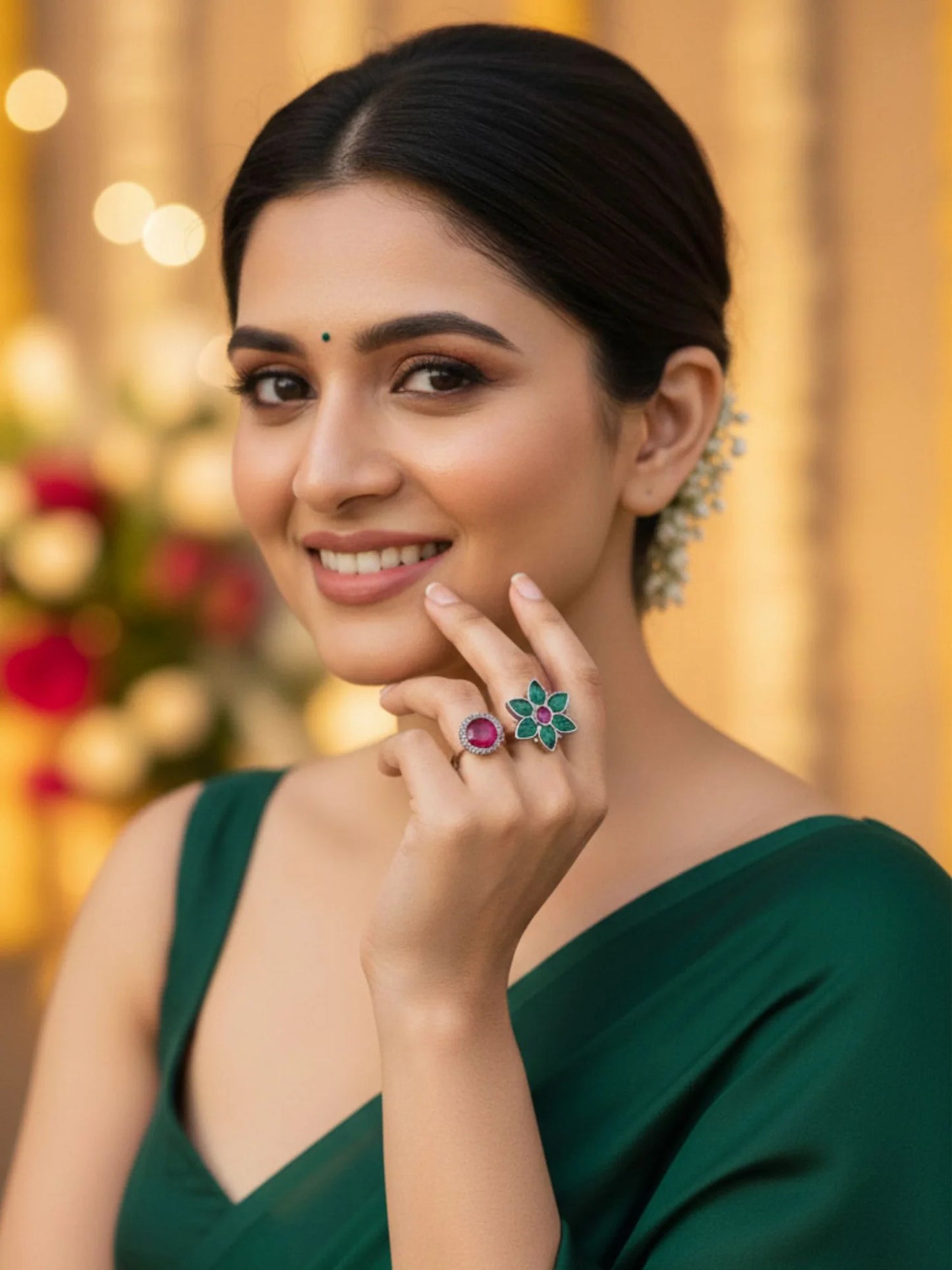 Luxury & Aesthetic  Design Adjustable Finger Ring