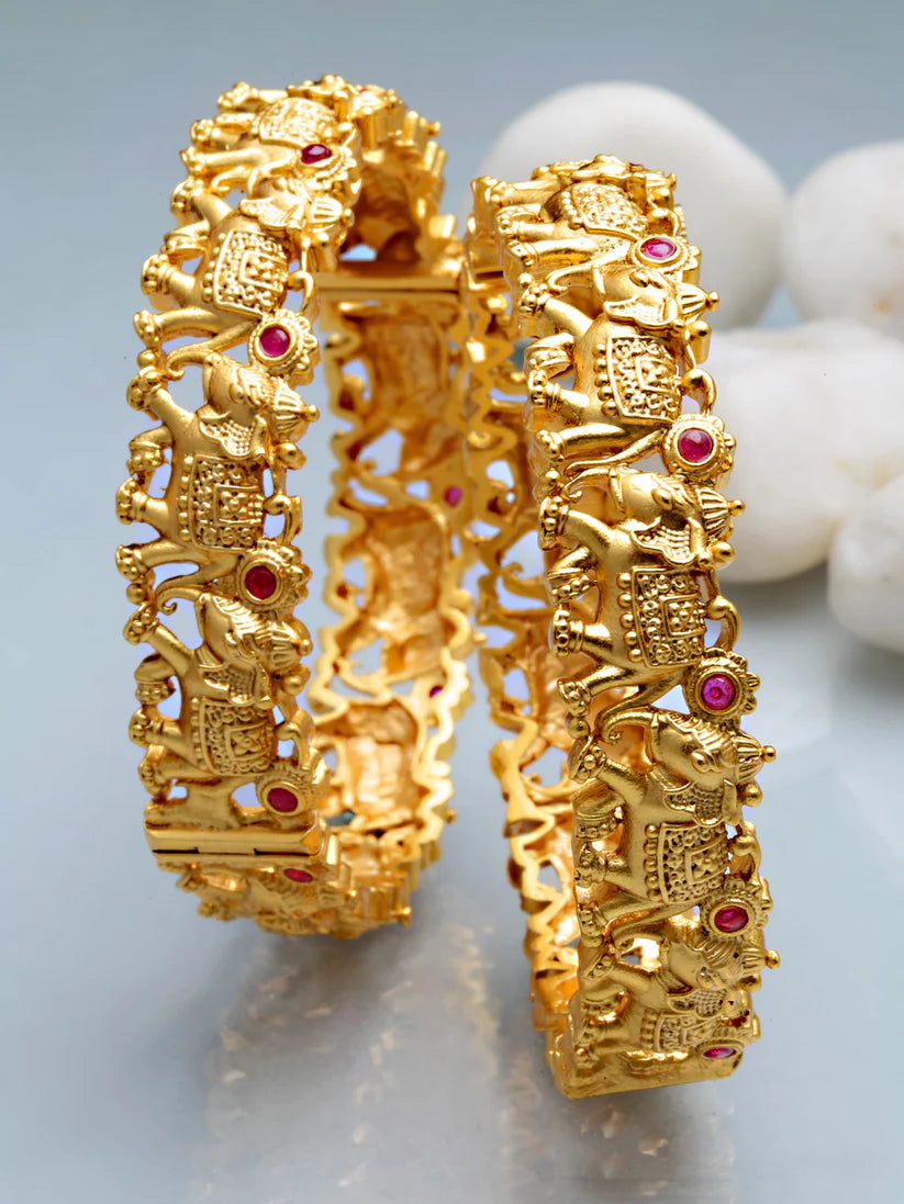 Royal & Premium Bangles for Women Gold