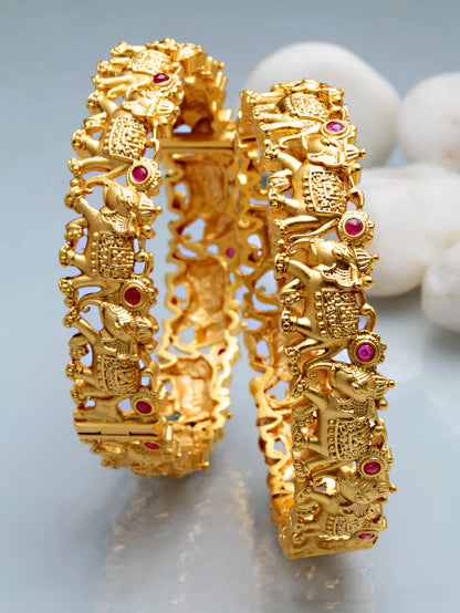 Royal & Premium Bangles for Women Gold