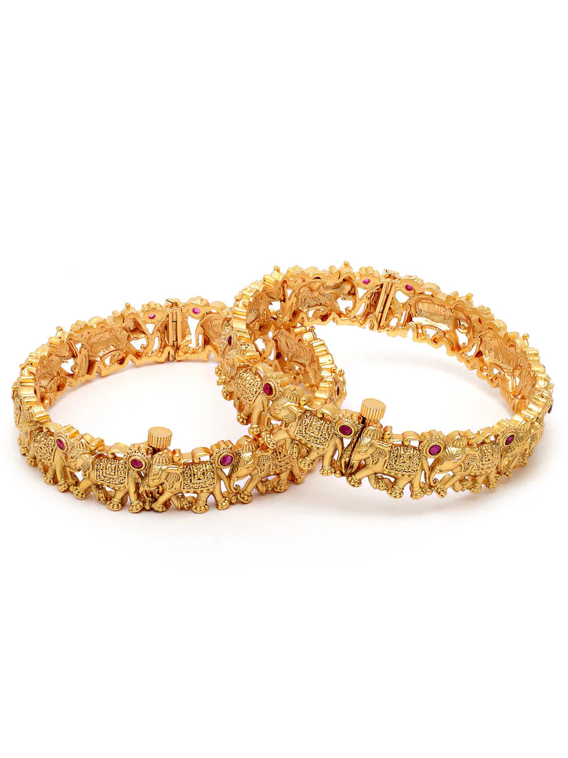 Royal & Premium Bangles for Women Gold