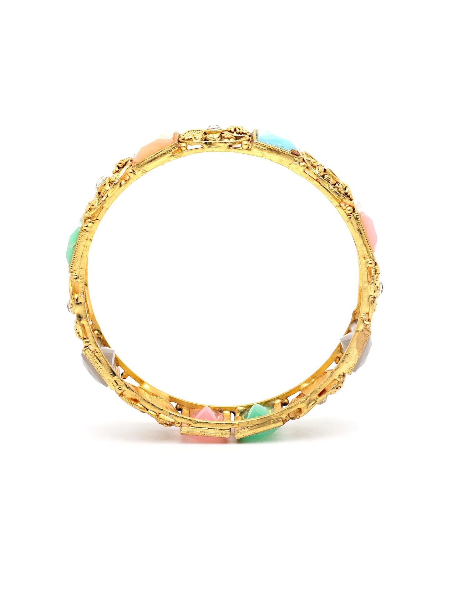 Royal & Premium Bangles for Women Gold (Multicolor)
