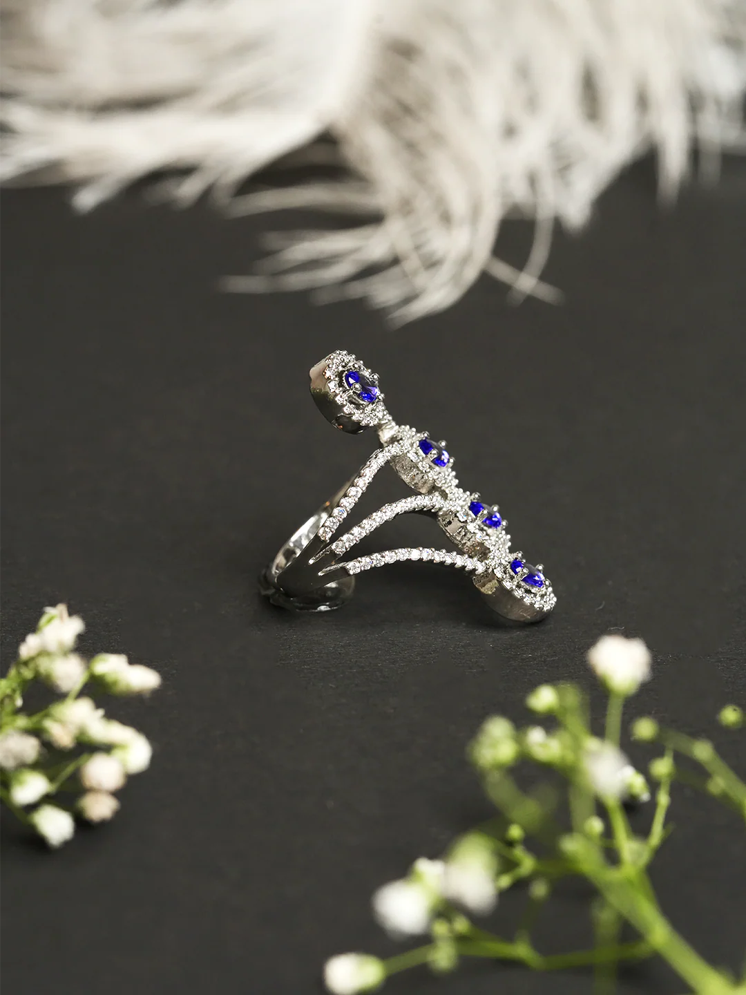 Beautiful & Premium Leaf Design Adjustable Finger Ring