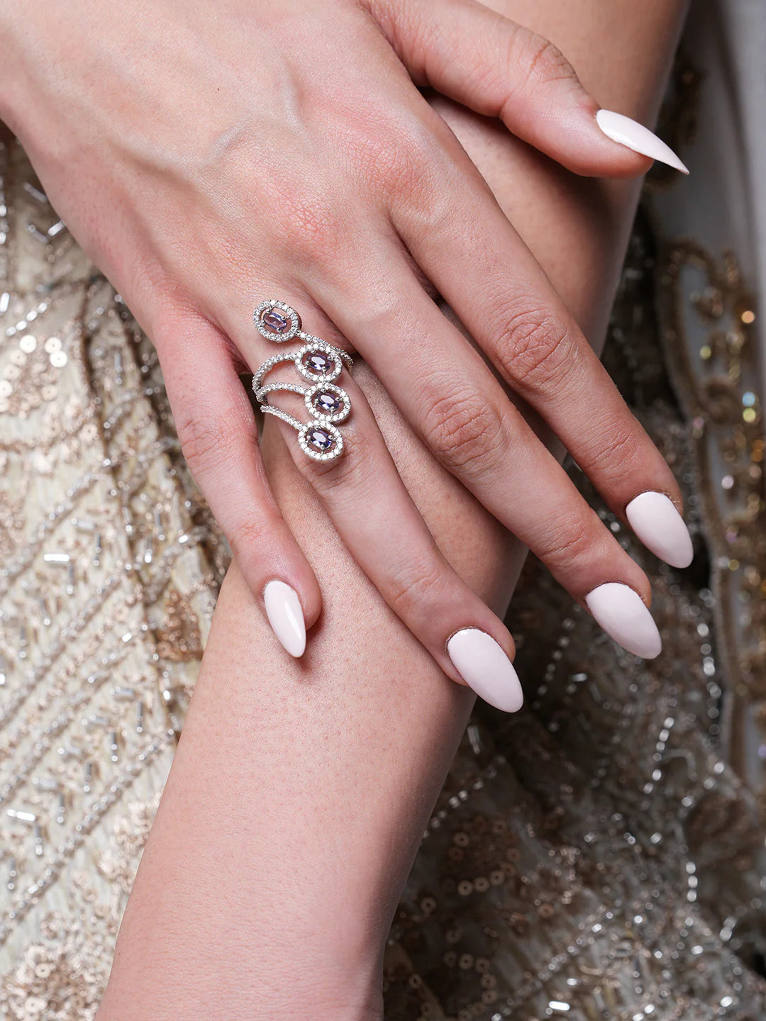 Beautiful & Premium Leaf Design Adjustable Finger Ring