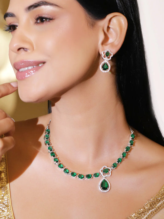Enchanted Emerald Necklace Set