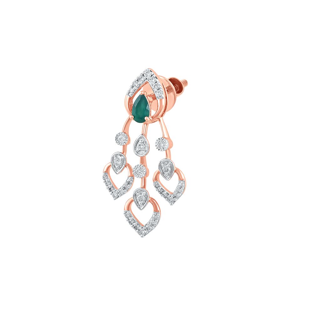 Trendy American Diamond Gold Plated Jewellery Set