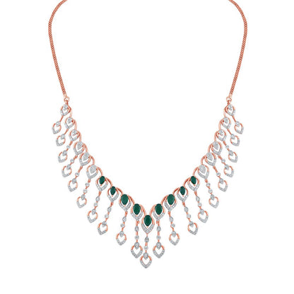 Trendy American Diamond Gold Plated Jewellery Set