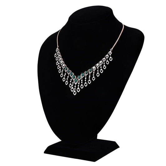 Trendy American Diamond Gold Plated Jewellery Set