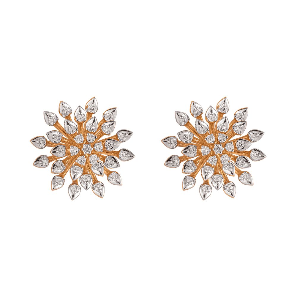 Luxury Div-American Diamond Rose Gold Plated Jewellery Set