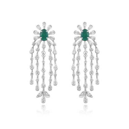 Royal & Fashionable Designer Necklace Set-Green