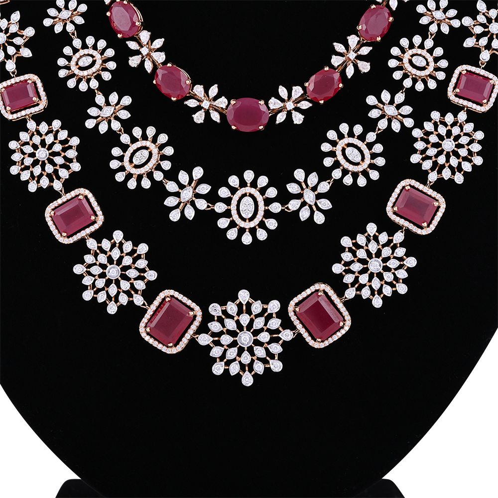 Beautiful Galactic Glamour Designer Necklace Set