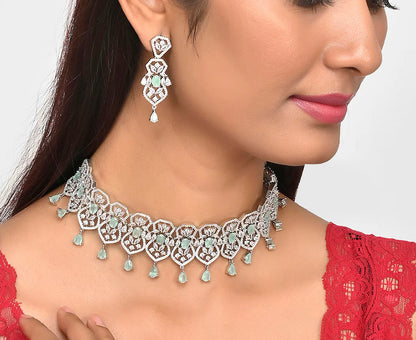 Royal Moonstone Designer Necklace Set