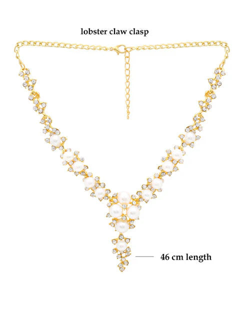Luxury Mystic Cascade Pearl Necklace Set