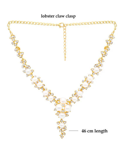 Luxury Mystic Cascade Pearl Necklace Set