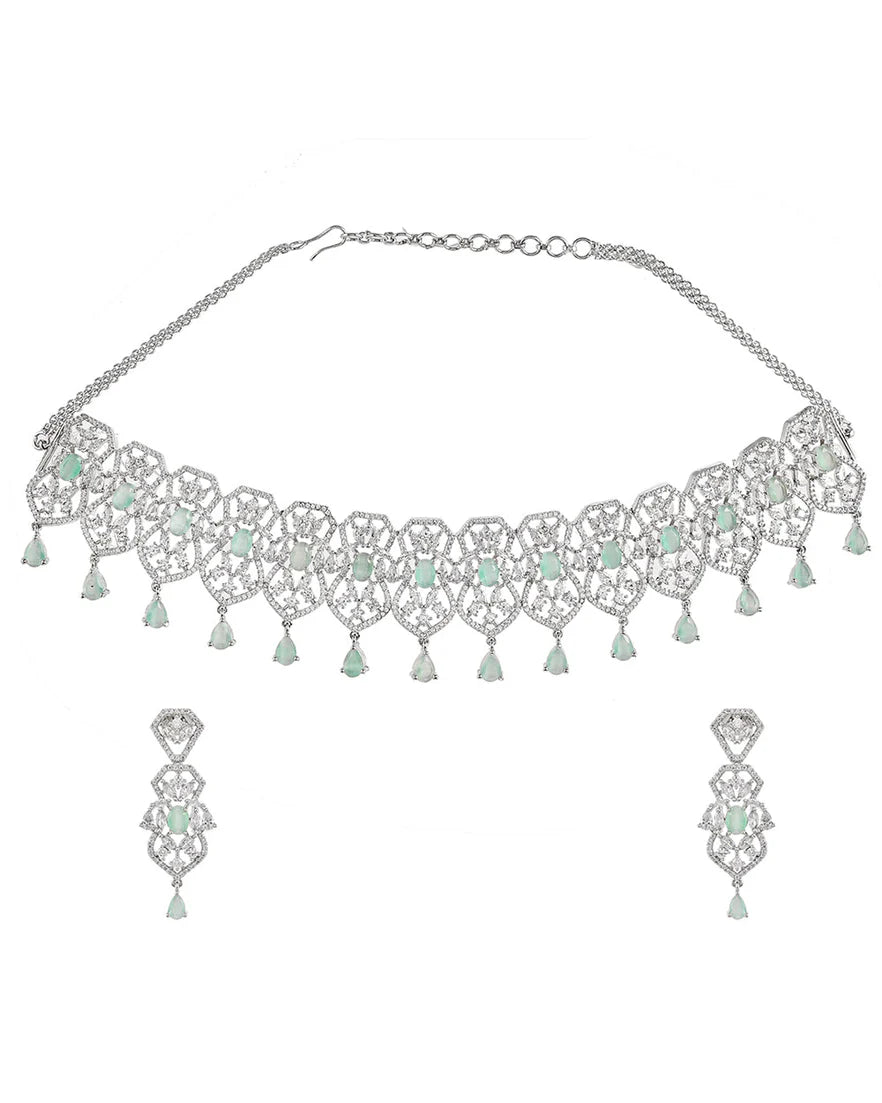 Royal Moonstone Designer Necklace Set
