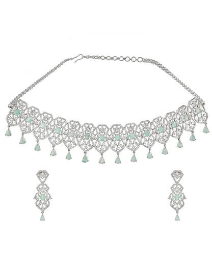 Royal Moonstone Designer Necklace Set