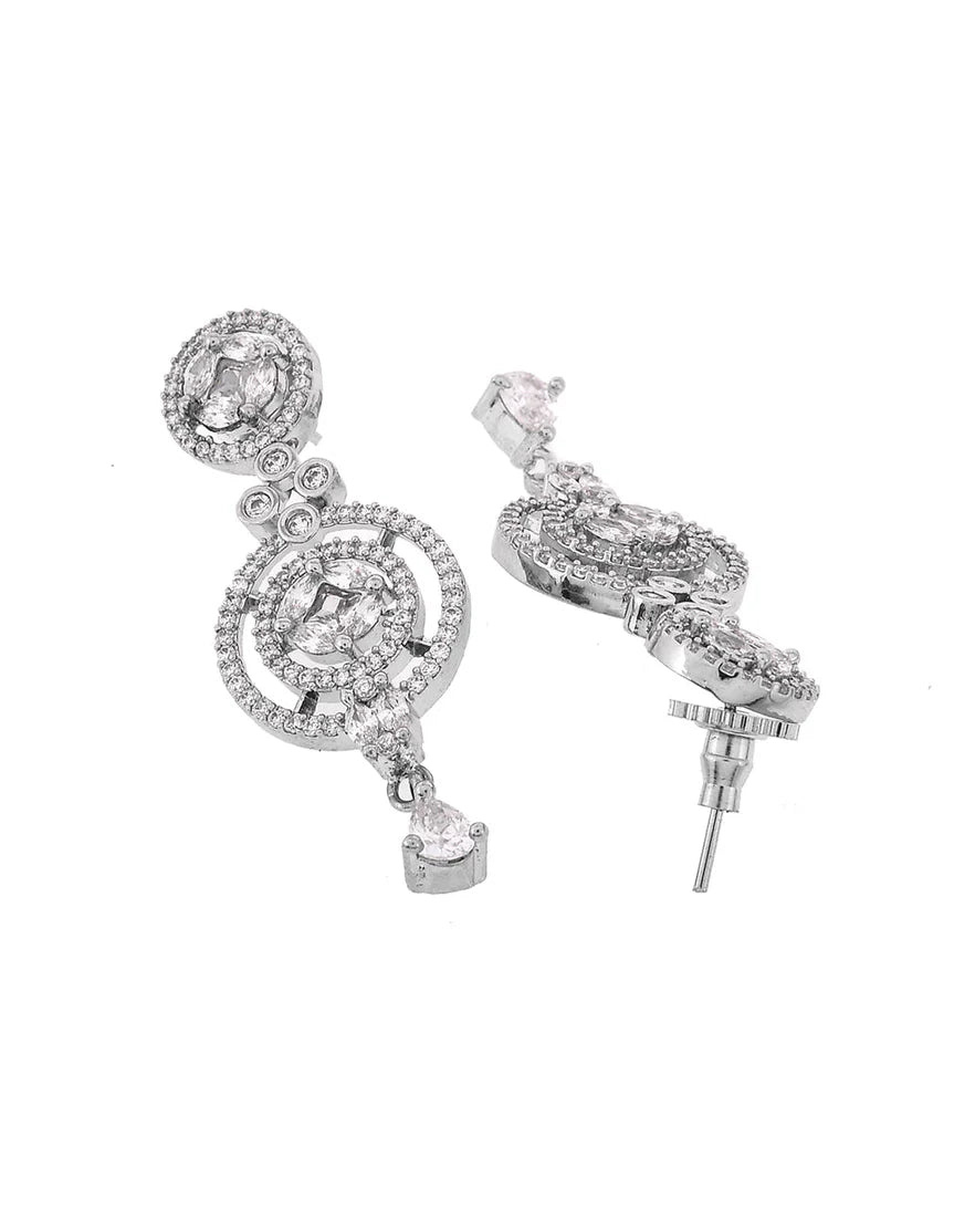 Luxury & Fashionable Oxidised Silver Tone Necklace Set with Maang tika