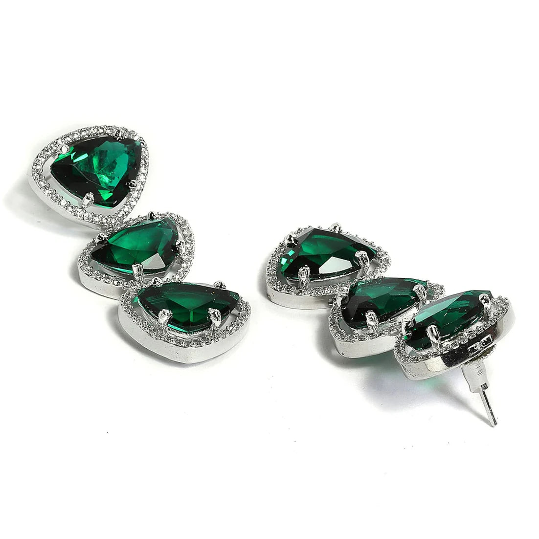 Luxury & Fashionable Triangular Shaped AD Neck Set