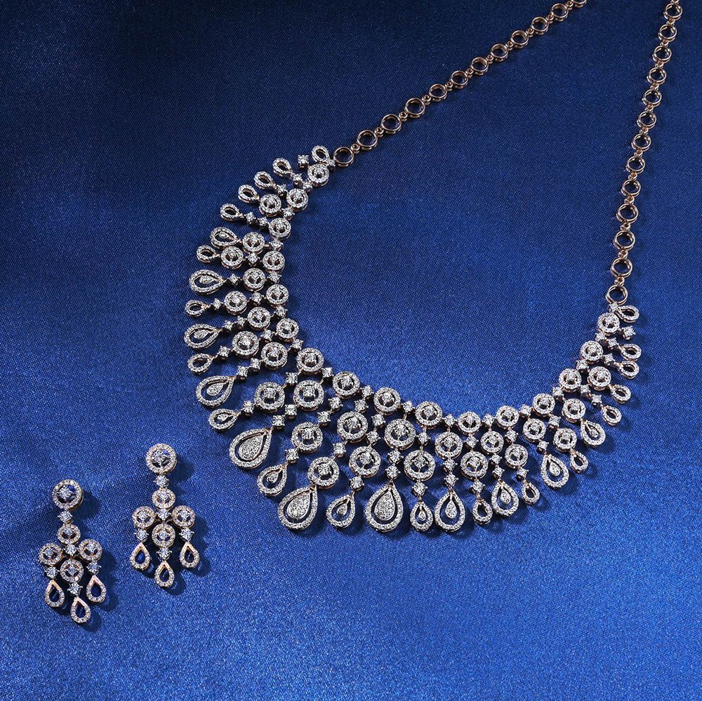 Luxury Waterdrop Designer Necklace Set