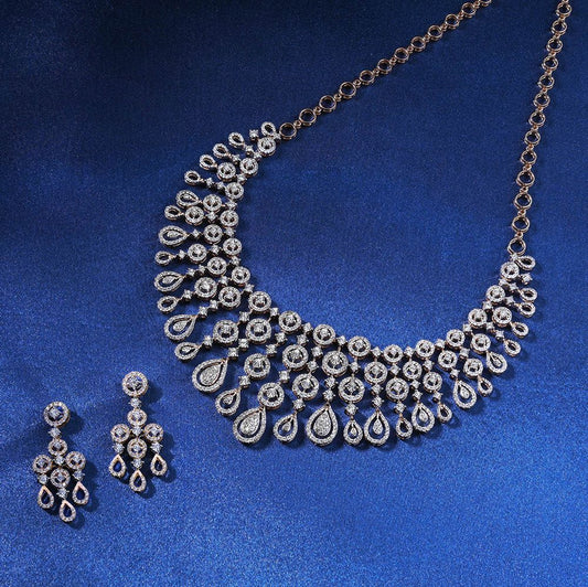 Luxury Waterdrop Designer Necklace Set