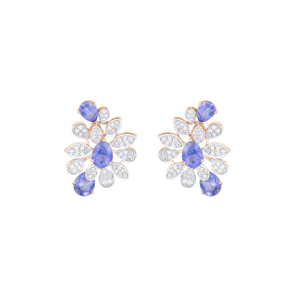 Imported Gold & Lavender Plated Jewellery Set