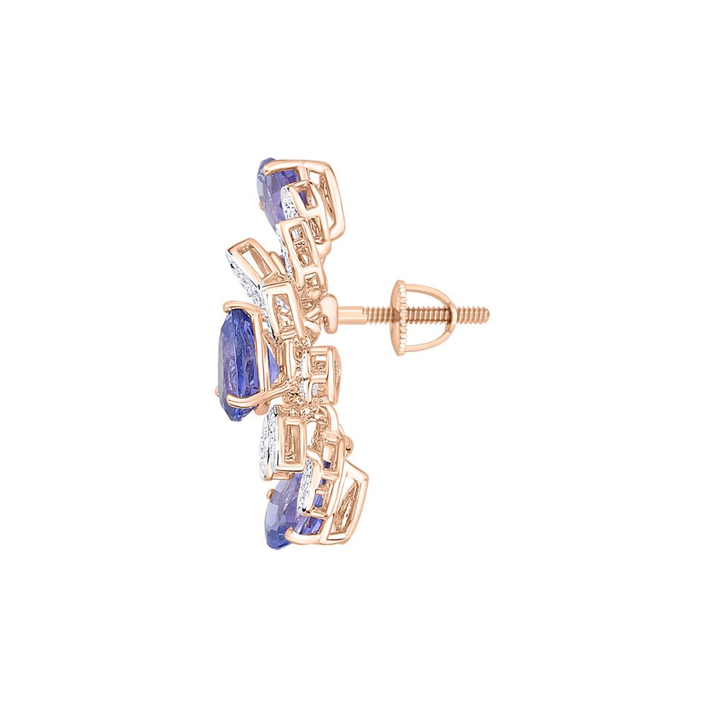 Imported Gold & Lavender Plated Jewellery Set