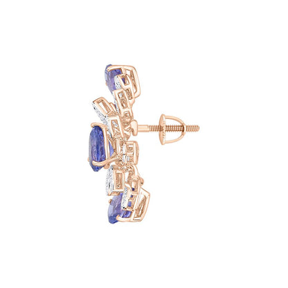 Imported Gold & Lavender Plated Jewellery Set