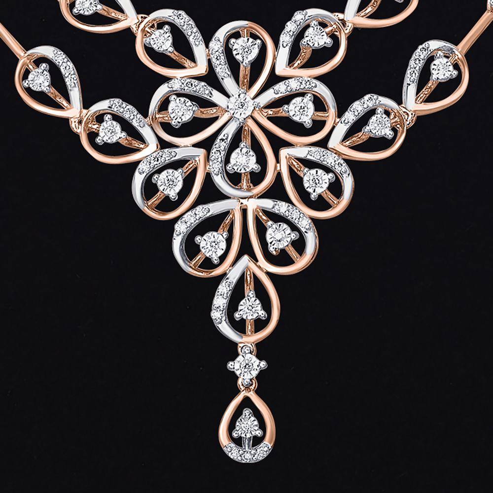 Beautiful & Pretty Vintage Flower Necklace Set