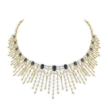 Imported F2 Black Gold Plated Jewellery Set