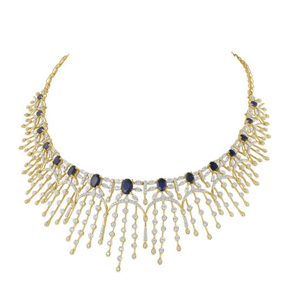 Imported F2 Black Gold Plated Jewellery Set