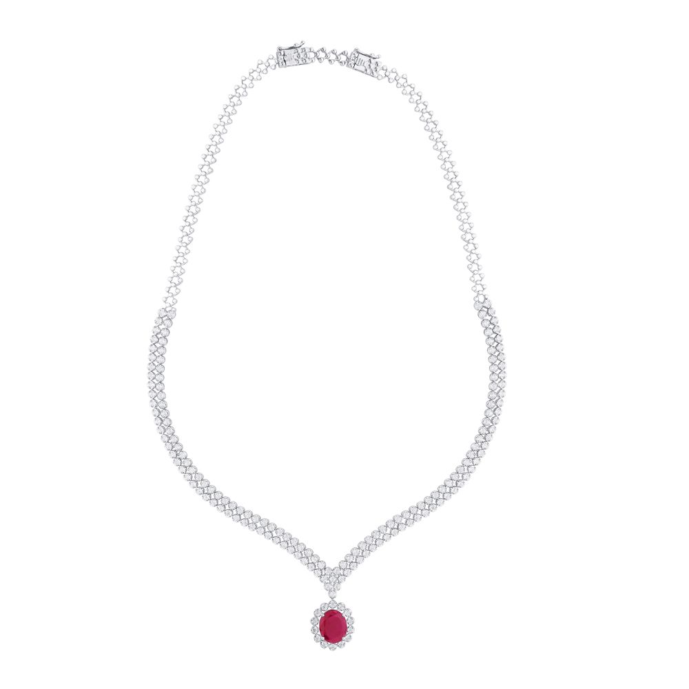 Luxury Designer Necklace Set-Red