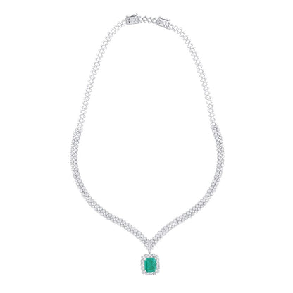 Luxury & Royal Green Zirconia Jewellery set