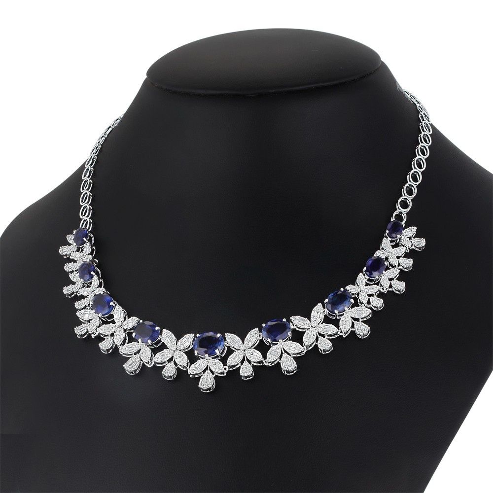 Luxury Classic Blue Zirconia Jewellery