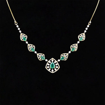 Royal Evan Green Designer Necklace Set