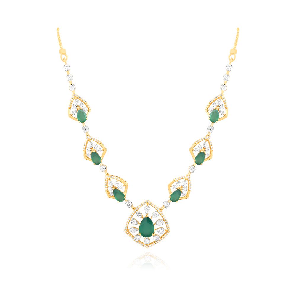 Royal Evan Green Designer Necklace Set