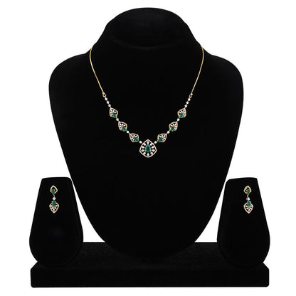 Royal Evan Green Designer Necklace Set
