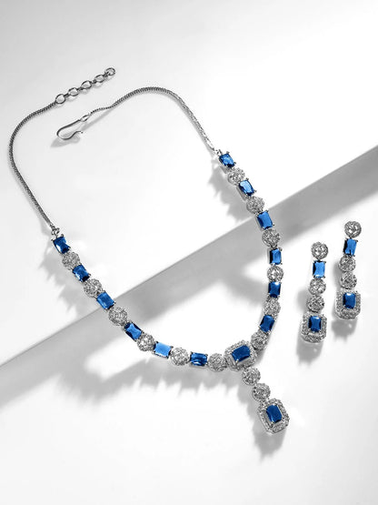 Luxury Statement Blue Sapphire Jewellery Set