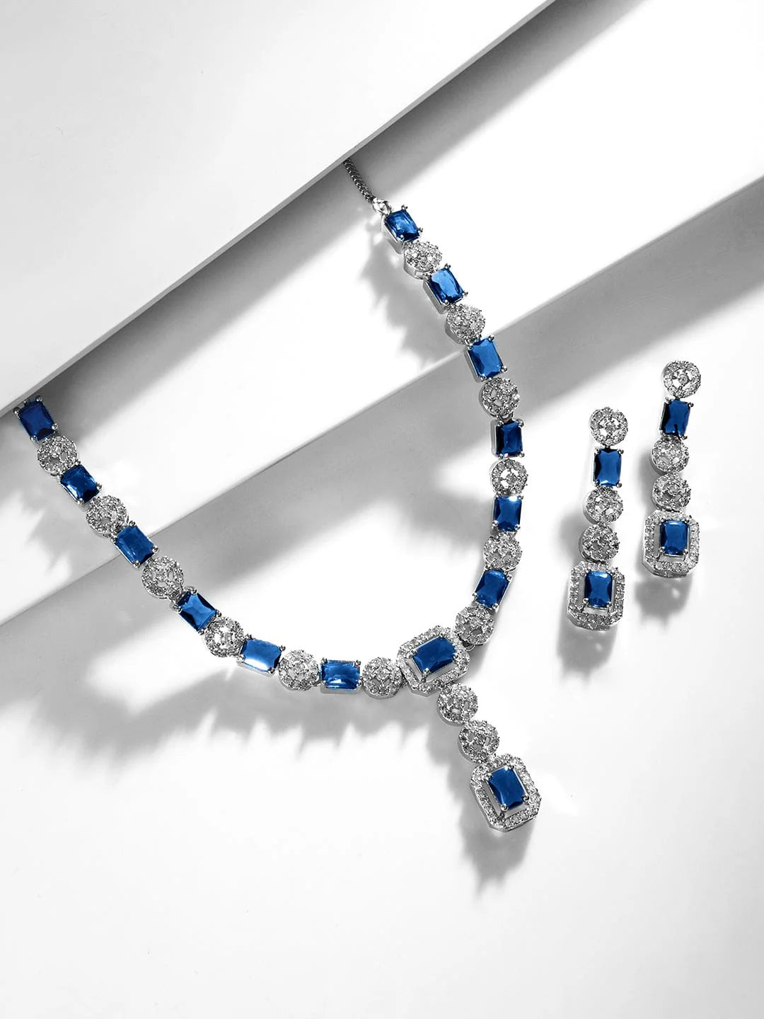 Luxury Statement Blue Sapphire Jewellery Set